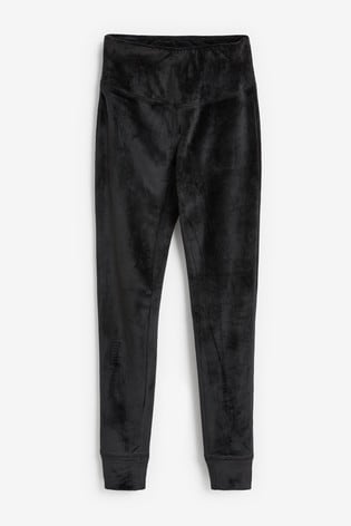 Buy Black Velour Leggings from the