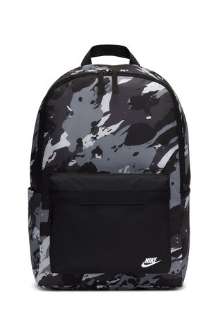 nike black camo backpack
