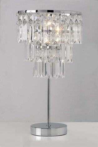 Victoria Table Lamp By Village At, Clear Acrylic Table Lamp