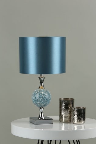 Dar Lighting Elsa Table Lamp From, Blue Glass Table Lamp Base Uk