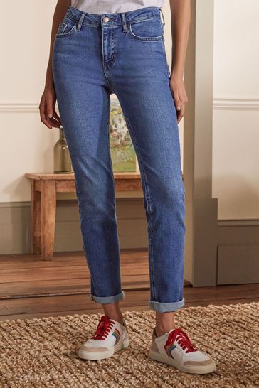 Buy Boden Blue Slim Straight Jeans From The Next Uk Online Shop