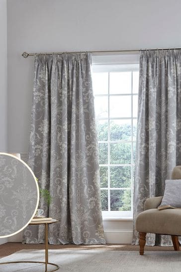 New Laura Ashley Belvedere Soft Truffle curtains 88 x 90 inches 223 x 229 cm 