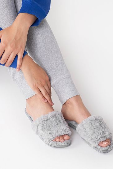 free people fur slides