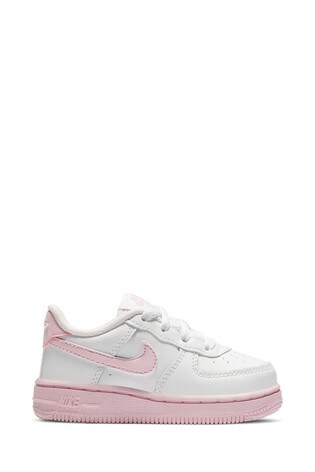 Buy Nike White/Pink Air Force 1 Infant 