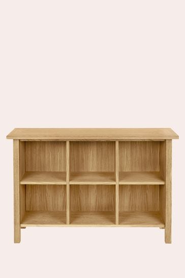 Milton Oak Low Bookcase By Laura Ashley, Extra Wide Low Bookcase