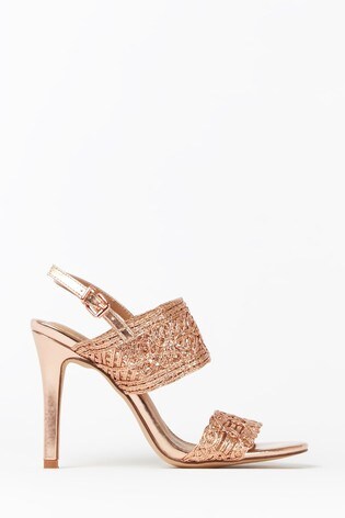 wallis rose gold sandals