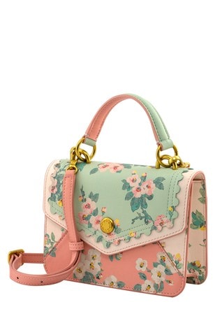 cath kidston pink leather bag