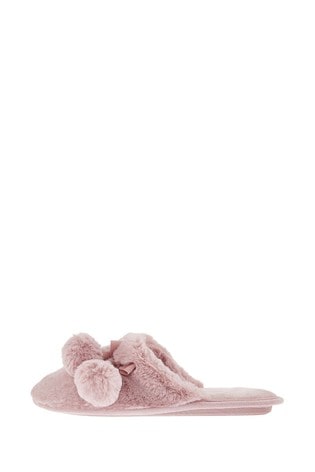 Buy Monsoon Pink Megan Pom Mules from 