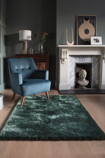 Plush Velveteen Rug From The Next Uk, Grey And Teal Rug Next