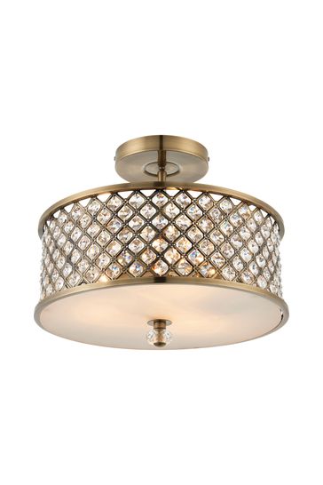 Yoko Flush Ceiling Light By Gallery Direct From The Next Uk Yoko Flush Ceiling Light By Gallery, Flush Chandelier Ceiling Lights Uk