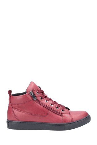 Buy Riva Red Zehra Ankle Boots from the 