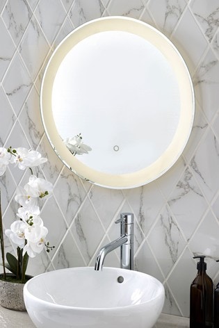 Lit De Mist Wall Mirror From The Fitforhealth - Bathroom Wall Mirrors No Frame