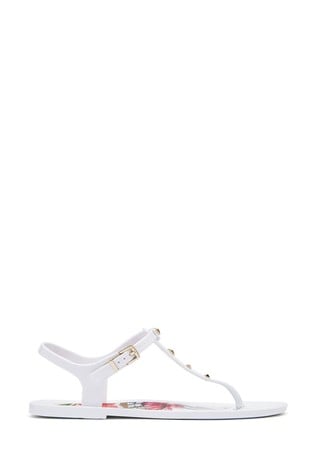 Buy Ted Baker White Stud Sandals from 