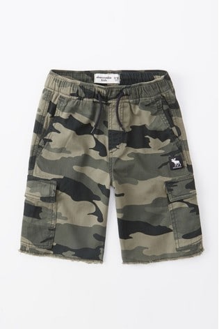 abercrombie and fitch camo shorts