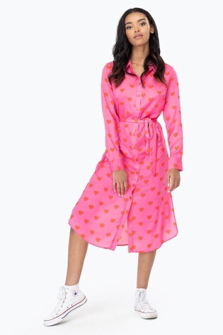 next pink midi dress