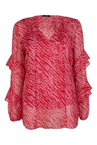 wallis pink leopard print dress