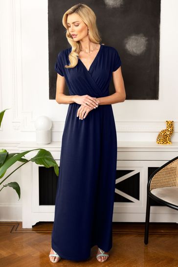 Buy HotSquash Navy Blue Maxi Dress from ...