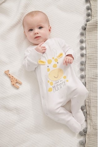 Buy I Love My Mummy Giraffe Sleepsuit 