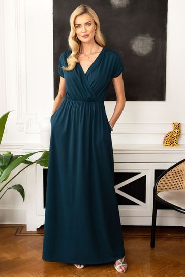 Buy HotSquash Teal Blue Maxi Dress from ...