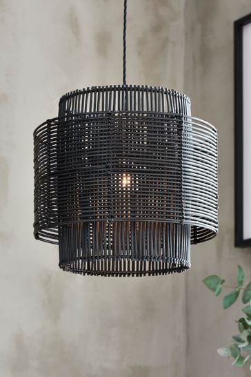 Kai Rattan Easy Fit Shade From The, Rattan Pendant Light Shade Uk