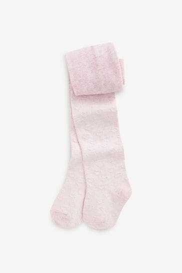 Buy Cotton Rich Textured Heart Tights 