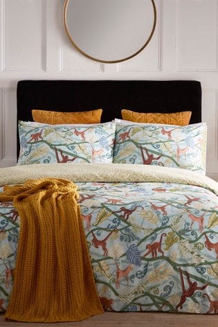Buy Riva Home Monkey Tropical Duvet Cover And Pillowcase Set From