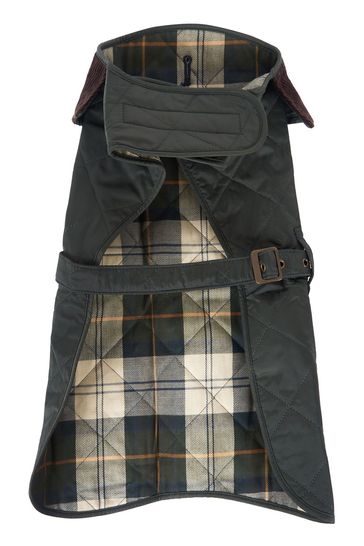 barbour quilted dog coat olive