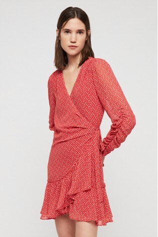 all saints wrap dress