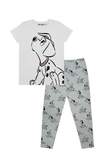 Ladies Lounge Pants Pyjamas Disney 101 Dalmatians Red