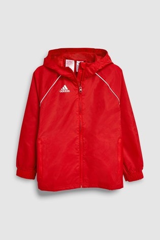 adidas rain jacket red