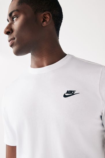 white nike tees