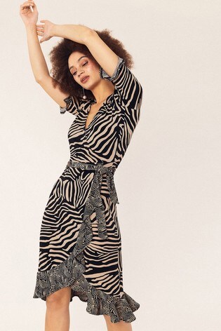 oasis animal print dress