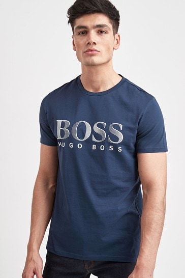 BOSS Navy Logo T-Shirt from the Next UK 