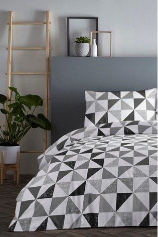 Buy Fusion Geometric Duvet Cover And Pillowcase Set From The Next