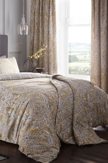 Maduri Damask Quilted Bedspread By D From The Next Uk Maduri Damask Quilted Bedspread By D, Yellow And Gray Paisley Bedding