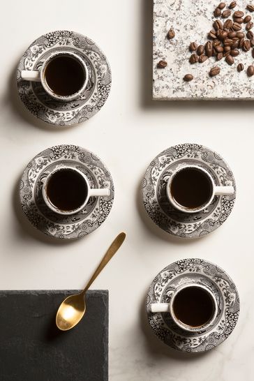 black and gold espresso cups
