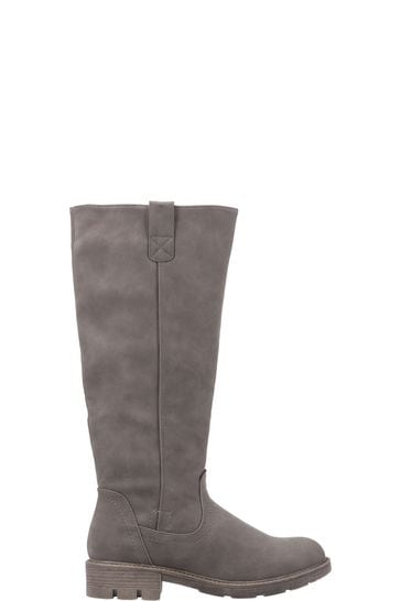 green knee high boots uk