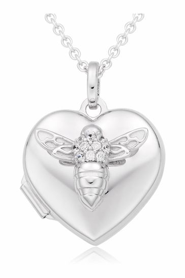 Beaverbrooks Cubic Zirconia Bee Locket 