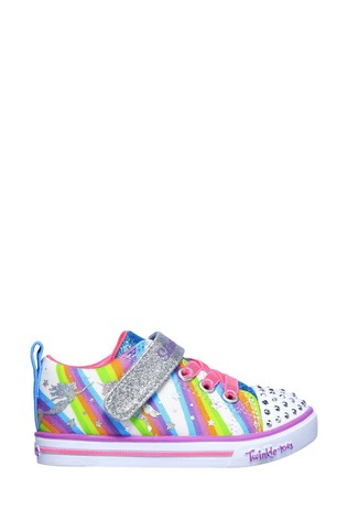 shoes with rainbows