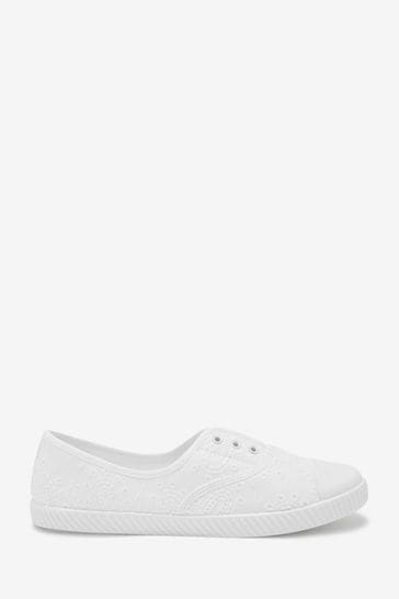 Buy Laceless Canvas Shoes from the Next 