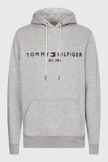 gray tommy hilfiger hoodie