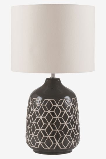 dark grey table lamp