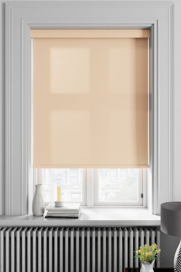 Asher Peach Orange Made To Measure Light Filtering Roller Blind