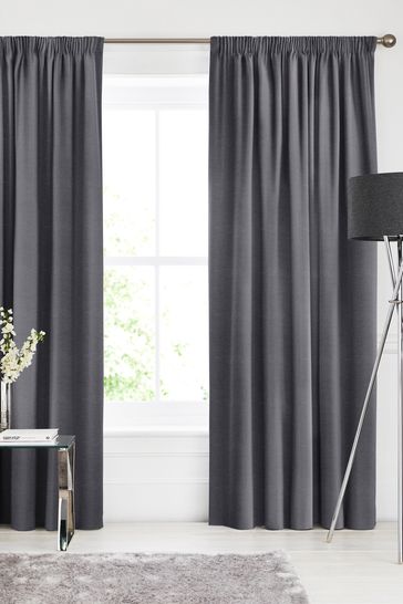 Buy Soho Charcoal Black Made To Measure Curtains From The Next Uk