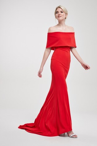 next red bardot dress