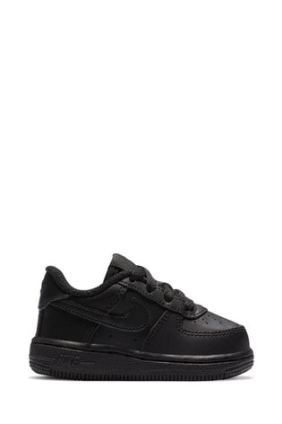 Nike Black Air Force 1 Infant Trainers 