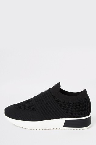 river island knitted runner trainers