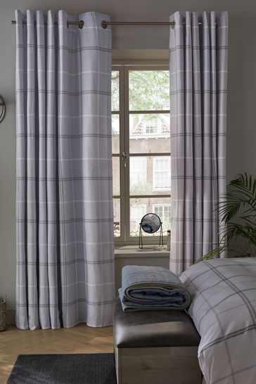 Buy Versatile Check Eyelet Curtains From The Next Uk Online Shop