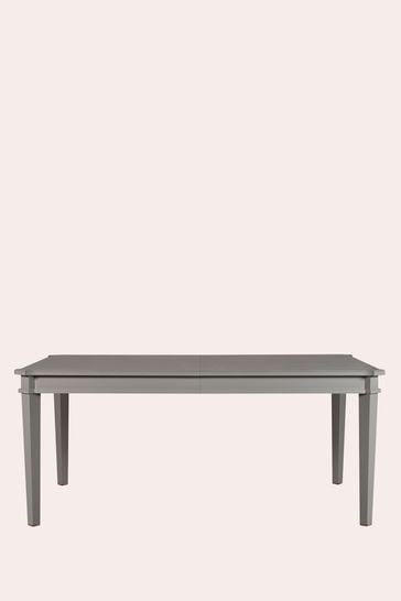 Henshaw Pale Charcoal Extending, Pale Grey Dining Table And Chairs