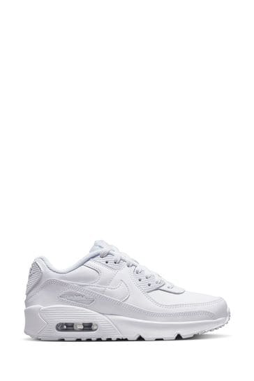 Nike White Air Max 90 Youth Trainers 